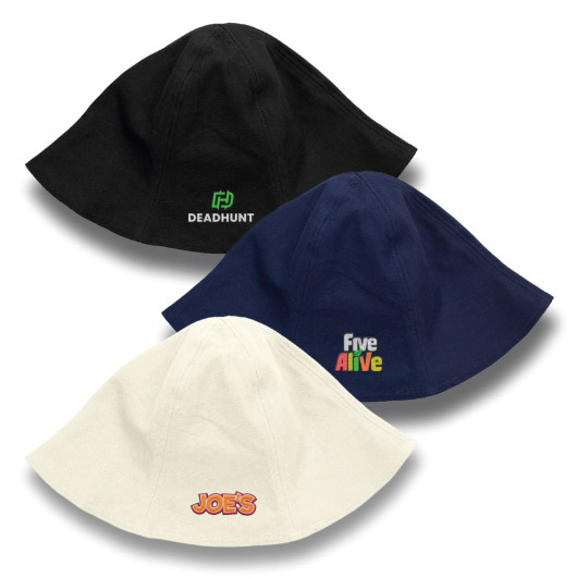 Branded Fold Flat Bucket Hats